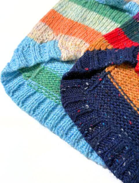 カラフルボーダーパーカーニット 犬服ブランドのドッグデプト/DOG DEPT