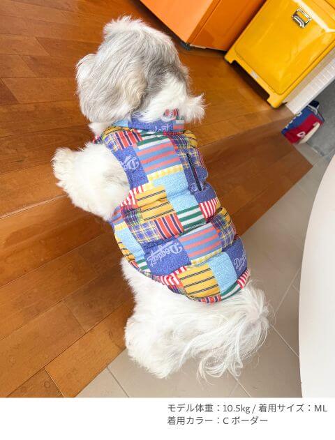ガラガラエアーダウン 犬服ブランドのドッグデプト/DOG DEPT