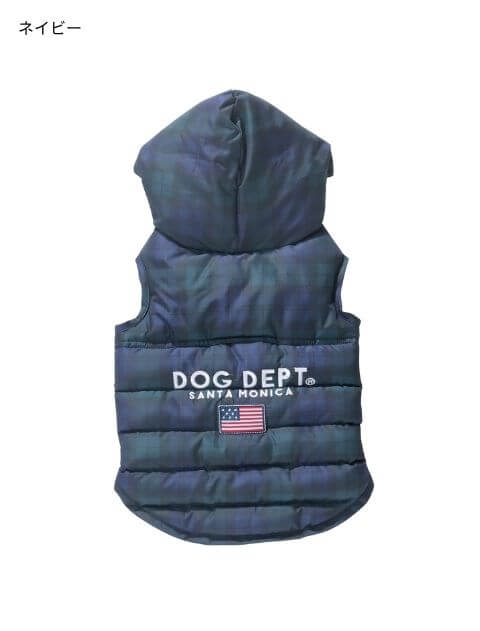 犬服 / ドッグウェア】クラシックロゴ エアーダウン / DOG DEPT