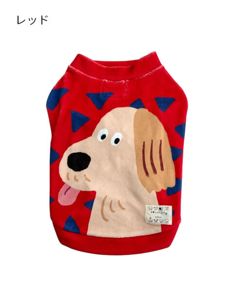 イラストドッグフリースT 犬服ブランドのドッグデプト/DOG DEPT
