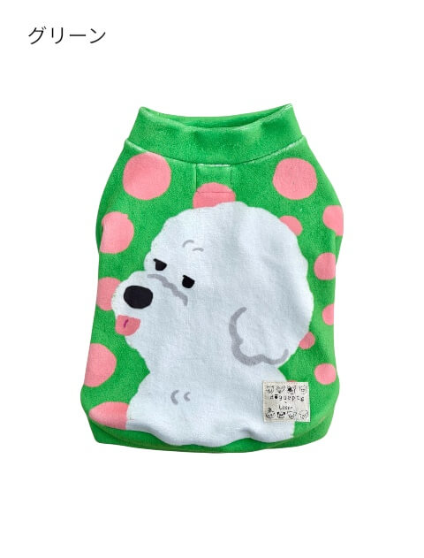 イラストドッグフリースT 犬服ブランドのドッグデプト/DOG DEPT