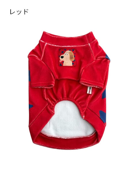 犬服 / ドッグウェア】イラストドッグフリースT / DOG DEPT