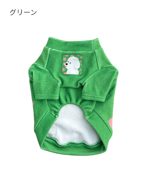 イラストドッグフリースT 犬服ブランドのドッグデプト/DOG DEPT