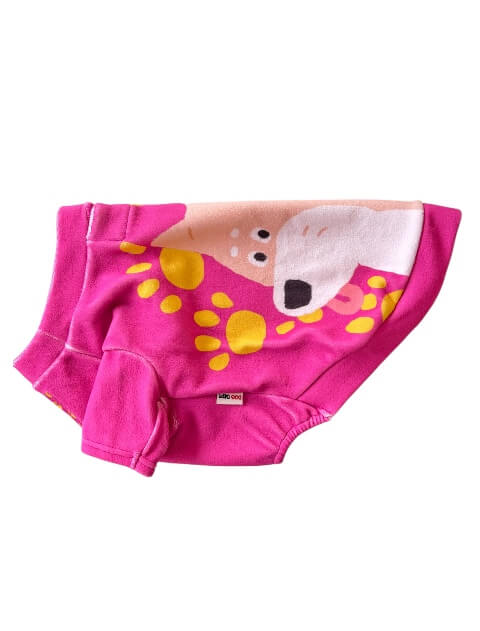 イラストドッグフリースT 犬服ブランドのドッグデプト/DOG DEPT