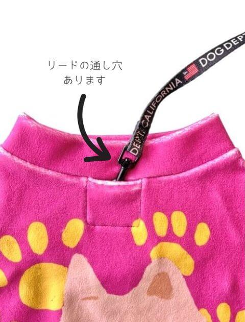 イラストドッグフリースT 犬服ブランドのドッグデプト/DOG DEPT