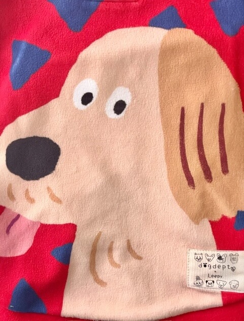 イラストドッグフリースT 犬服ブランドのドッグデプト/DOG DEPT