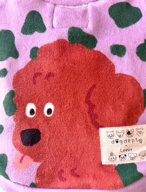 イラストドッグフリースT 犬服ブランドのドッグデプト/DOG DEPT