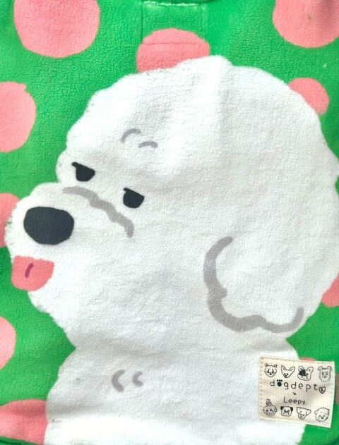 イラストドッグフリースT 犬服ブランドのドッグデプト/DOG DEPT