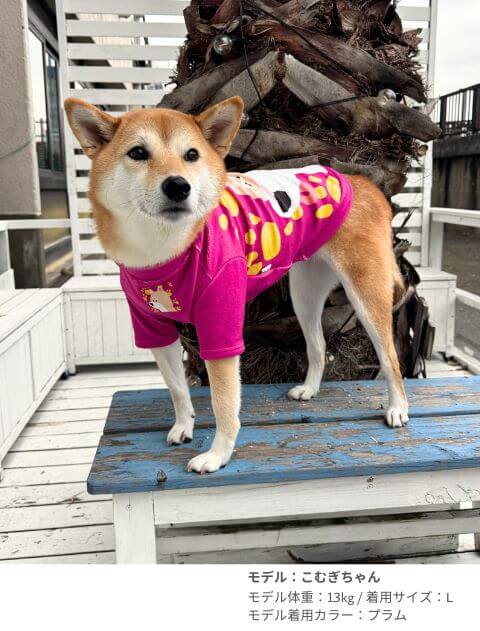 イラストドッグフリースT 犬服ブランドのドッグデプト/DOG DEPT