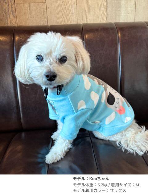 イラストドッグフリースT 犬服ブランドのドッグデプト/DOG DEPT