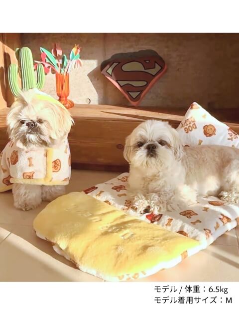 犬服 / ドッグウェア】Biscuit Friends ふわぽかマント / DOG DEPT