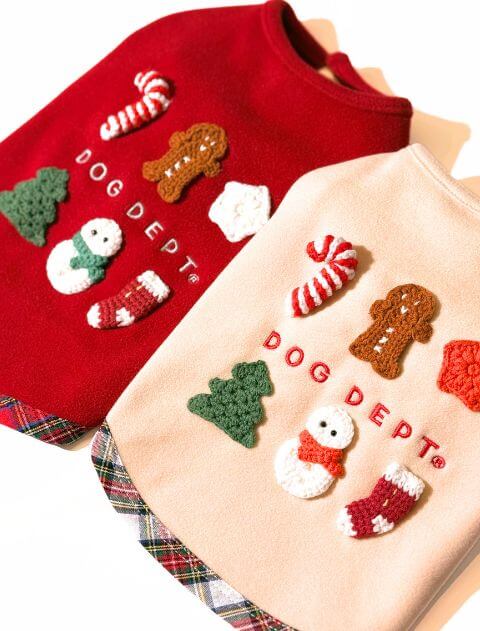 クリスマスカーデ犬服ブランドのドッグデプト/DOG DEPT