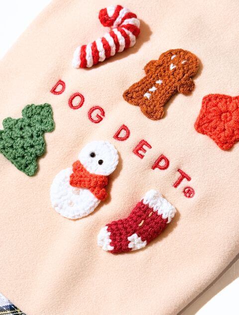 クリスマスカーデ犬服ブランドのドッグデプト/DOG DEPT