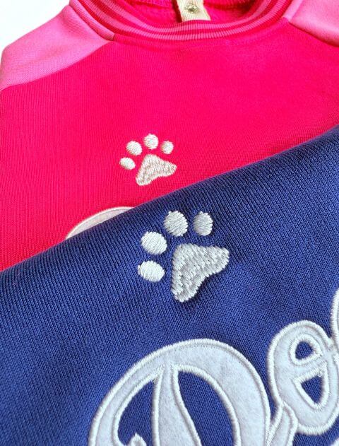 スポーツロゴラグランボタンスウェット 犬服ブランドのドッグデプト/DOG DEPT