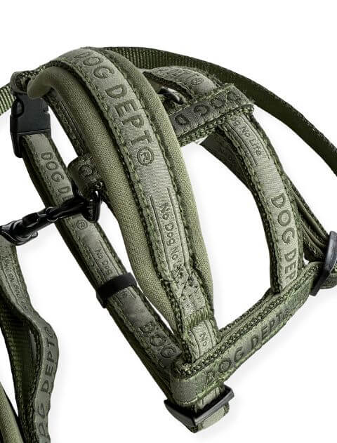 ジャガードロゴ　リード＆ショルダーハーネス ブランドのドッグデプト/DOG DEPT