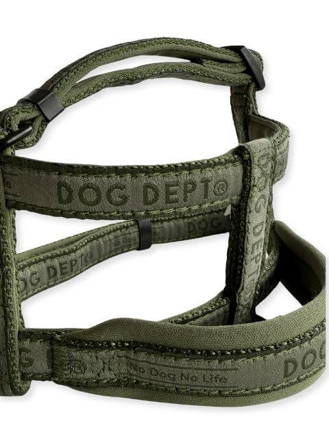 ジャガードロゴ　リード＆ショルダーハーネス ブランドのドッグデプト/DOG DEPT