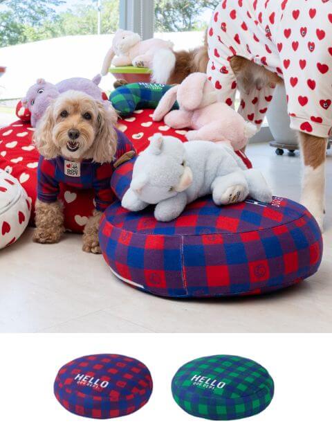 【DOG GOODS】フリースチェックドッグベッドカバー