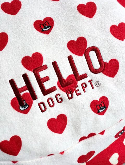 フリースハートドッグベッドカバー ブランドのドッグデプト/DOG DEPT