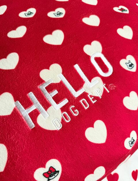 フリースハートドッグベッドカバー ブランドのドッグデプト/DOG DEPT