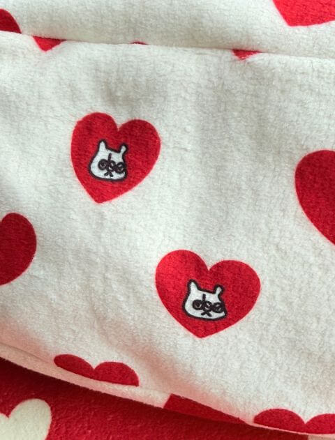 フリースハートドッグベッドカバー ブランドのドッグデプト/DOG DEPT