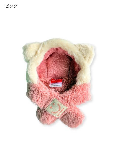 マフラー付きファー帽子 ブランドのドッグデプト/DOG DEPT