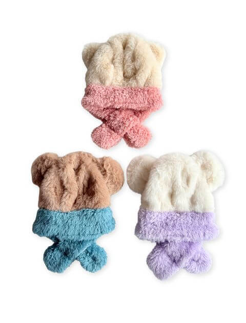 マフラー付きファー帽子 ブランドのドッグデプト/DOG DEPT