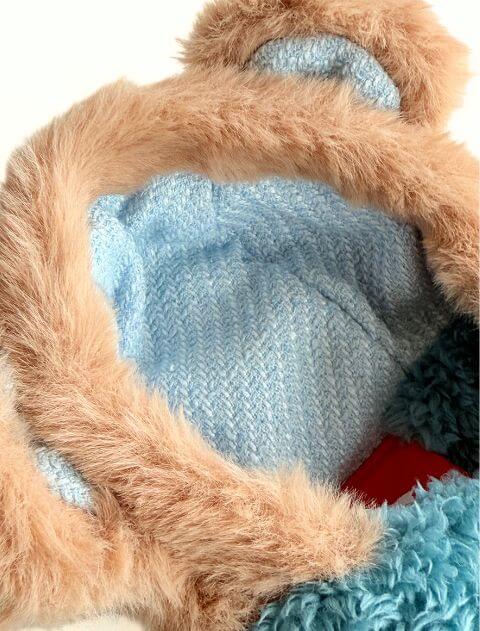 マフラー付きファー帽子 ブランドのドッグデプト/DOG DEPT