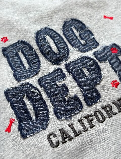 デニムアップリノースリーブ犬服ブランドのドッグデプト/DOG DEPT