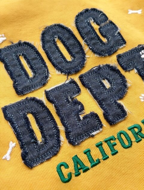 デニムアップリノースリーブ犬服ブランドのドッグデプト/DOG DEPT