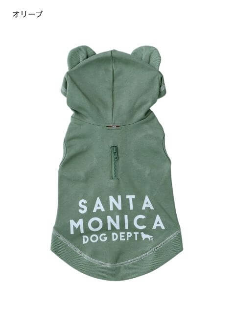 スウェットボタンパーカー犬服ブランドのドッグデプト/DOG DEPT