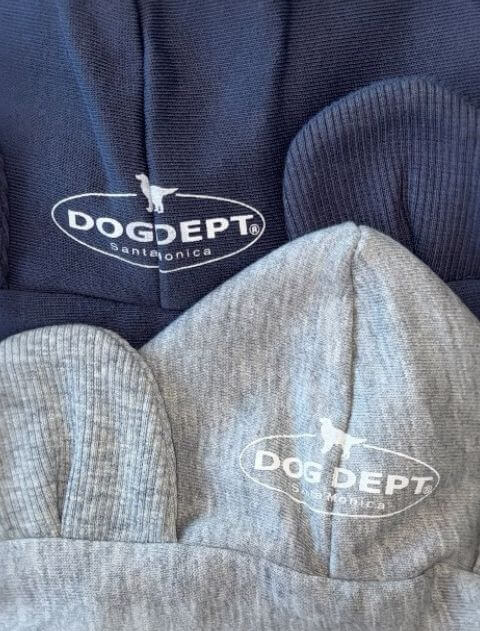 スウェットボタンパーカー犬服ブランドのドッグデプト/DOG DEPT