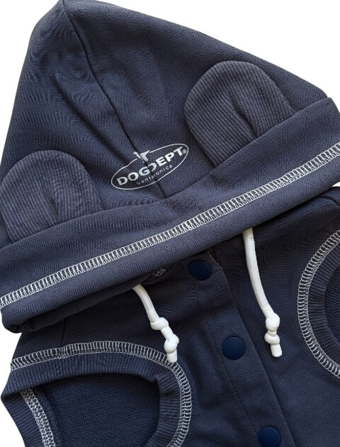 犬服 / ドッグウェア】スウェットボタンパーカー / DOG DEPT