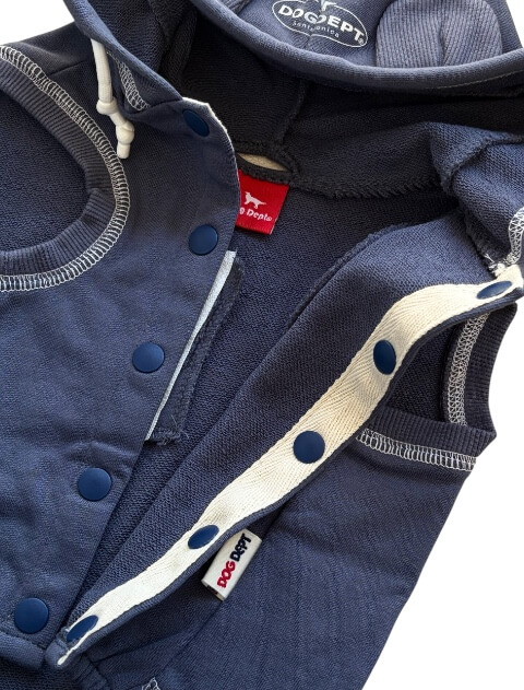 スウェットボタンパーカー犬服ブランドのドッグデプト/DOG DEPT