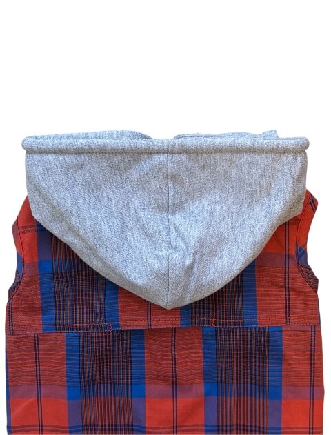 チェックシャツパーカー犬服ブランドのドッグデプト/DOG DEPT