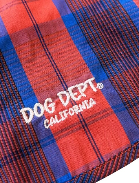 チェックシャツパーカー犬服ブランドのドッグデプト/DOG DEPT