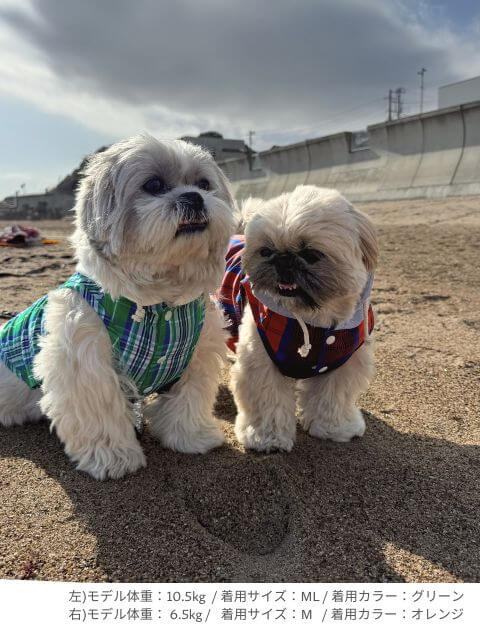 チェックシャツパーカー犬服ブランドのドッグデプト/DOG DEPT