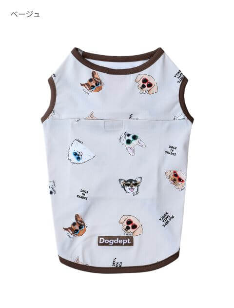 DOGS IN SHADES ノースリーブ 犬服ブランドのドッグデプト/DOG DEPT