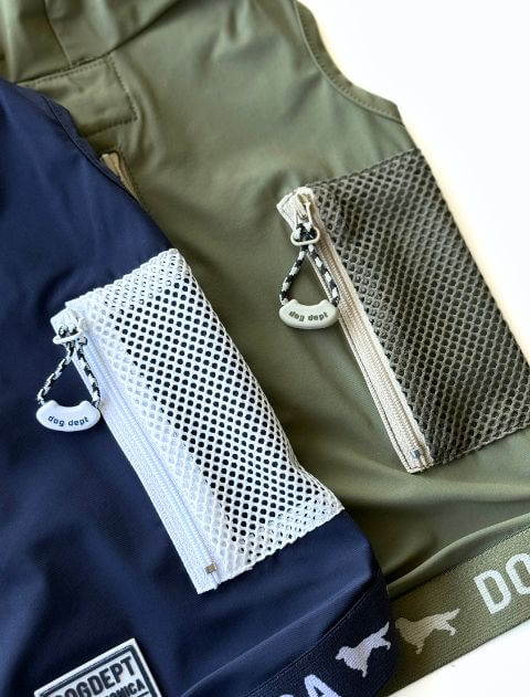 ドライタッチ　ボタンパーカー犬服ブランドのドッグデプト/DOG DEPT