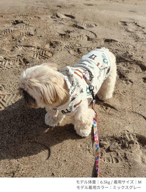HELLO.MAX総柄ロゴボタンパーカー犬服ブランドのドッグデプト/DOG DEPT