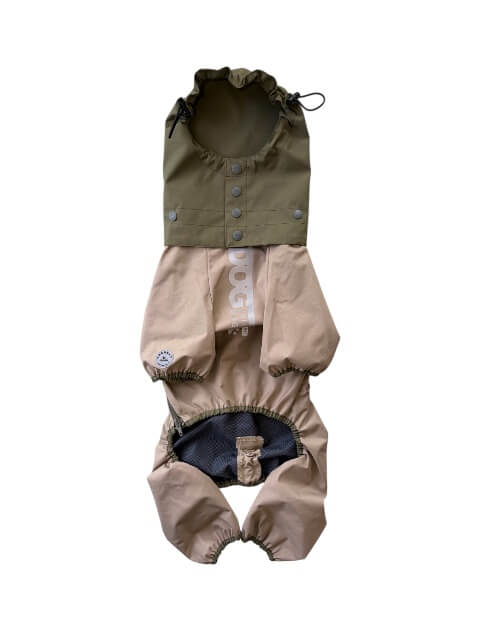 犬服 / ドッグウェア】【耐水圧10000mm】撥水足付きレインコート / DOG