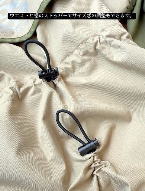 【耐水圧10000mm】撥水足付きレインコート 犬服ブランドのドッグデプト/DOG DEPT