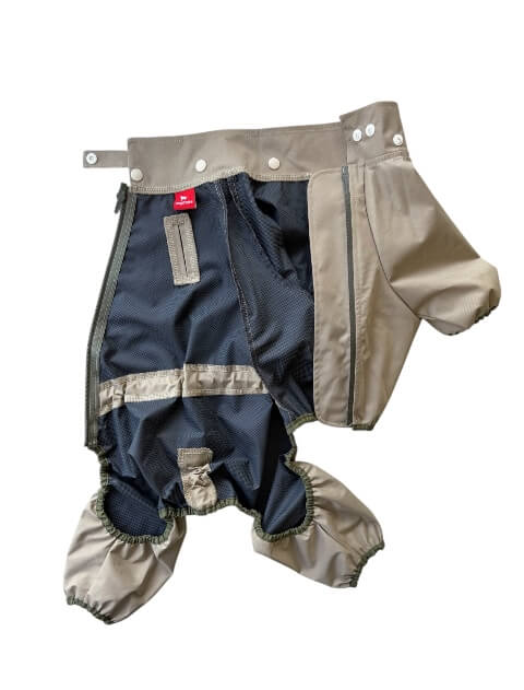 犬服 / ドッグウェア】【耐水圧10000mm】撥水足付きレインコート / DOG