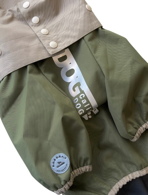 【耐水圧10000mm】撥水足付きレインコート 犬服ブランドのドッグデプト/DOG DEPT