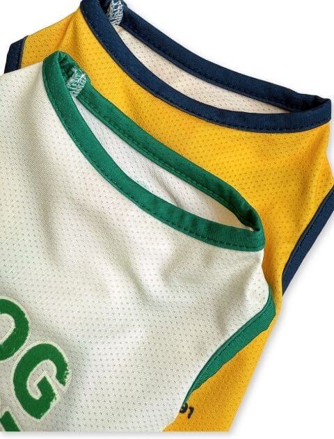 ダメージロゴフロッキーメッシュノースリーブ犬服ブランドのドッグデプト/DOG DEPT