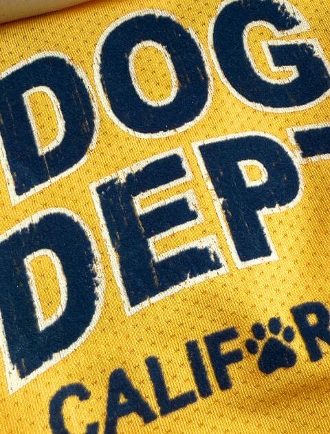 ダメージロゴフロッキーメッシュノースリーブ犬服ブランドのドッグデプト/DOG DEPT