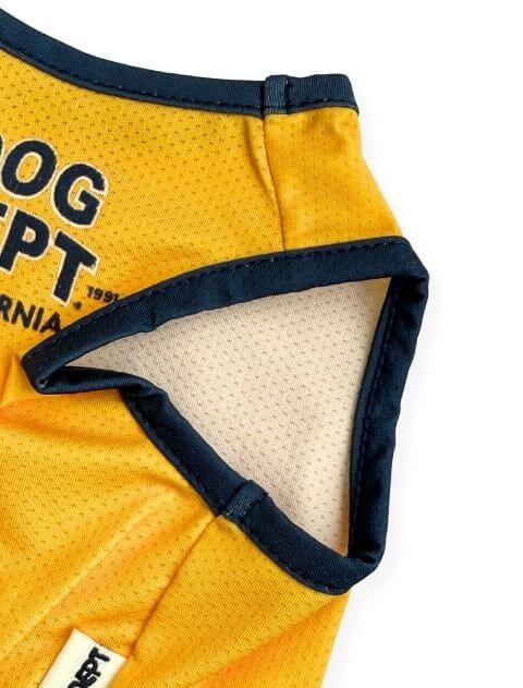 ダメージロゴフロッキーメッシュノースリーブ犬服ブランドのドッグデプト/DOG DEPT