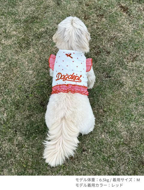 ショート丈ハート＆スターノースリーブ      犬服ブランドのドッグデプト/DOG DEPT