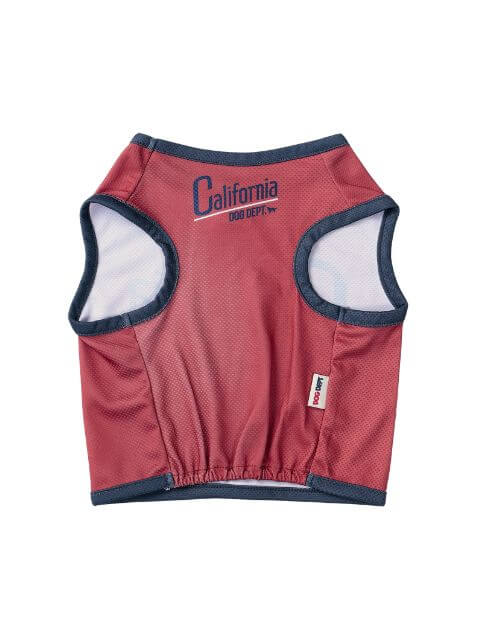 濡らして着るショート丈california ヴィンテージロゴノースリーブ      犬服ブランドのドッグデプト/DOG DEPT