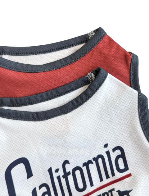 濡らして着るショート丈california ヴィンテージロゴノースリーブ      犬服ブランドのドッグデプト/DOG DEPT