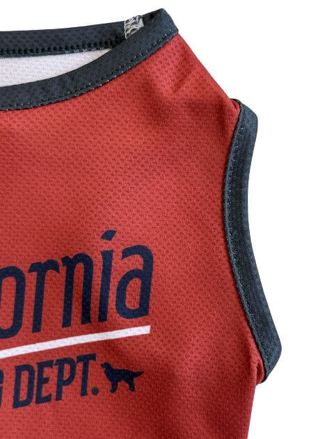 濡らして着るショート丈california ヴィンテージロゴノースリーブ      犬服ブランドのドッグデプト/DOG DEPT